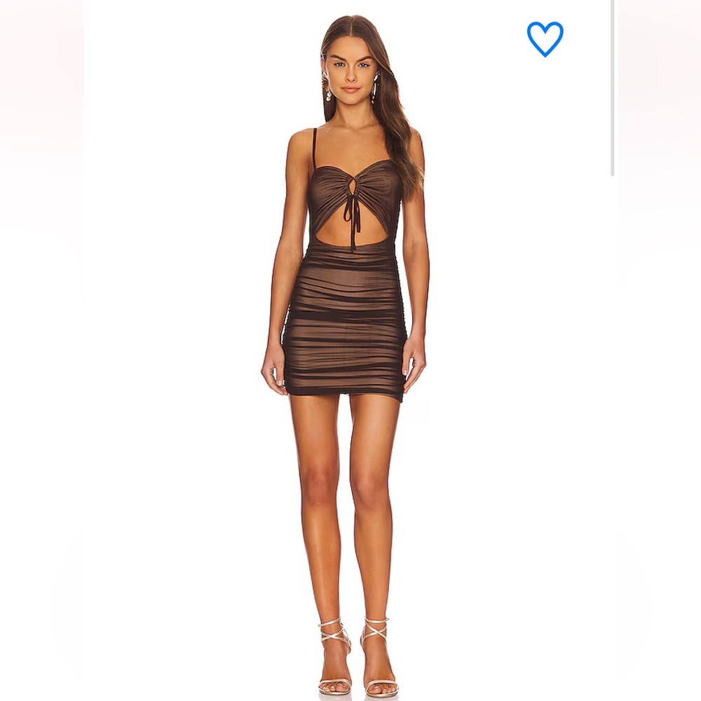 Superdown - harlow mesh overlay dress